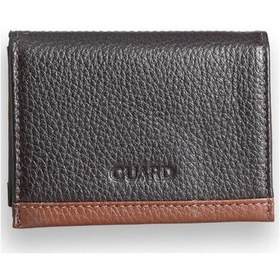Resim Guard Leather Guard Kahverengi - Taba Çift Renk Bölmeli Hakiki Deri Kartlık Çok Renkli 