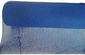Resim MAVİ ISLAK ZEMİN MATI KAYDIRMAZ PVC PASPAS BANYO KAYMAZ YER MATI S MAT PETEK MAT mavi-120 x 800 