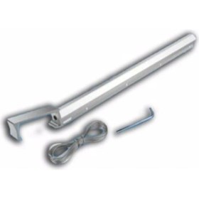 Resim Hok Balkon Çamaşır Kurutma Askısı Kare Küpeşte 60X25 Metalik Gümüş Renk 