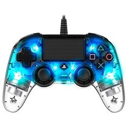 Resim Nacon Wired Compact PlayStation 4 Controller, Illuminated Blue 