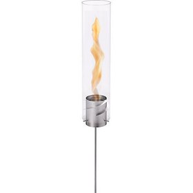 Resim Höfats Spin 90 Garden Torch Gümüş Masaüstü Şömine 