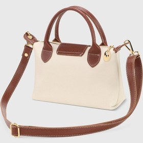 Resim Housebags Krem Çok Yönlü Deri Çapraz Askılı Çanta Bej Soft Krem 