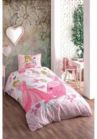 Resim Mira Home Tek Kişilik Genç Kız Çocuk Nevresim Takımı Prenses Renkli 