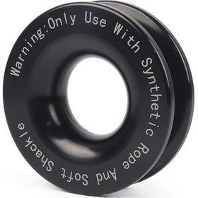 Resim Vinç Kapma Kurtarma Halkaları 41000lbs Kopma Mukavemeti Halat Tutma Ka Siyah 