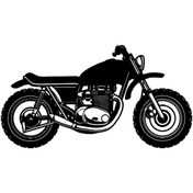 Resim Genel Markalar Klasik Motosikletler Oto Motor Laptop Duvar Folyo Sticker (Tip 11) 60x30 Cm 