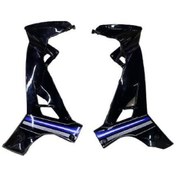 Resim Yamaha Crypton C8 Sağ Sol Iç Dizlik Takım Siyah 