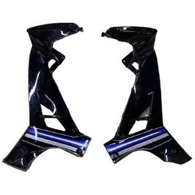 Resim Yamaha Crypton C8 Sağ Sol Iç Dizlik Takım Siyah 