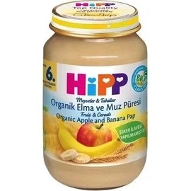 Resim Naturion Organik Elma ve Muz Püresi 190 gr 