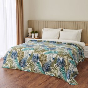 Resim Nuvomon Palm Çift Kişilik Pike - Yeşil - 200x220 cm 