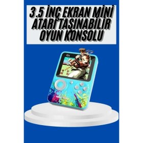 Resim 365Dükkan Çocuklara Özel 4K Hd Retro Oyun Konsol El Atari Taşınabilir 500 Oyunlu 