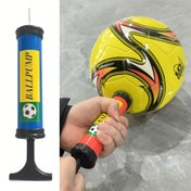 Resim Yüksek Basınçlı Taşınabilir Futbol, Basketbol ve Voleybol Topları için Balon Pompası - Dayanıklı PC Malzemeli Manuel Şişirici, Rastgele Renk Seçimi (Kırmızı/Mavi), Spor Topları ve Şişme Oyuncaklar İçin İdeal, Toplar için Hava Pompası 