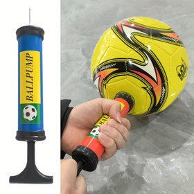 Resim Yüksek Basınçlı Taşınabilir Futbol, Basketbol ve Voleybol Topları için Balon Pompası - Dayanıklı PC Malzemeli Manuel Şişirici, Rastgele Renk Seçimi (Kırmızı/Mavi), Spor Topları ve Şişme Oyuncaklar İçin İdeal, Toplar için Hava Pompası 