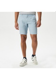Resim Nautica Erkek Mavi Slim Fit Bermuda Düz B35214t Mavi 