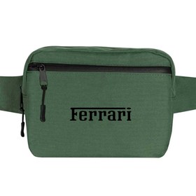 Resim Ferrari Text Black Bel Çantası - Yeşil 