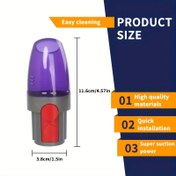 Resim V7, V8, V10, V11, V15 Kablosuz Temizleyiciler için Vakumlu Hava Pompası Ek Parçaları - Hızlı Sızdırmazlık Giyim Saklama Çantaları, Kolay Tek Tıklama Bağlantı Sistemi ile Mini Yedek Başlık, Plastik Malzeme, Geliştirilmiş Vakumlu Temizleme Deneyimi 