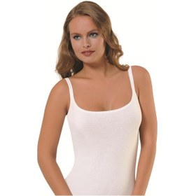 Resim 3 Adet Nbb Bayan İp Askılı Kare Yaka Atlet 662 Beyaz 