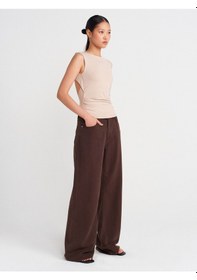 Resim Dilvin 21132 Sırtı Açık Büzgülü Top-taş Taş 