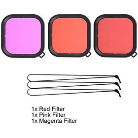 Resim 3'ü 1 Arada Filtre-gopro Hero 9 Için Su Geçirmez Kılıf Filtre Siyah Konut Kap Kırmızı/pembe/eflatun Lens Fotoğraf M. Aks. 42621639 