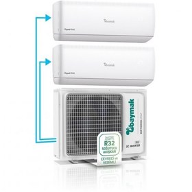 Resim Baymak Elegant Prime Multi Duvar Tipi Split Klima 18 Dış Ünite (1x2 Iç Ünite 9+9) 