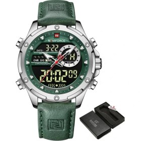 Resim Hanyang S Gn Kutusu ile Navıforce Dijital Erkekler Askeri Izle Su Geçirmez Kol Saati LED Kuvars Saat Spor Izle Erkek Büyük Saatler Erkekler Relogios Masculino (Yurt Dışından) 