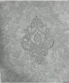 Resim Damaks Gri Çatlak Desen Duvar Kağıdı 13902 Çok Renkli 