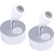 Resim Wetnwind 2pcs 3W 12V LED Hafif Göz Koruması Okuma Işık Ayarlanabilir Eklem LED (Yurt Dışından) 