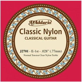 Resim D'Addario J2701 Normal Tension Tek Klasik Gitar Teli (E) 