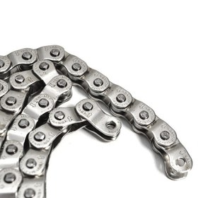 Resim YBN MK918 Vitessiz Bmx/Track/Freestyle Teflon Kaplı Zincir Gümüş 