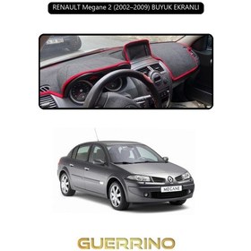 Resim Renault Megane 2 2002 2009 Buyuk Ekranlıtorpido Koruma Halısı Siyah Kenar 