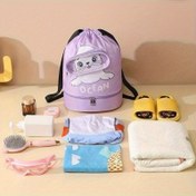 Resim 1 Büyük Kapasiteli Çekmece Spor Çantası, Ayarlanabilir Omuz Askısı ile Katlanabilir Depolama Torbası, Taşınabilir ve Omuzda Taşıma Dış Mekan Çantası, Islak-Kuru Ayrımı ile Ayakkabı Bölmesi, Yüzme ve Fitness için Uygun Çok Fonksiyonlu Çekmece Depolama Çantası - 4 Renkte Mevcut 