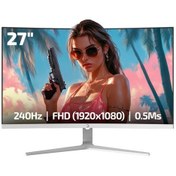 Resim GamePower Vivid V60 27'' 240Hz 0.5ms Curved RGB FHD Curved Beyaz Gaming Monitör 