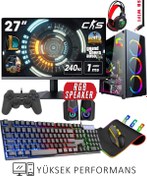 Resim DMC N293 (GTA 5) Ryzen 7 5700x 32gb 512gb Ssd,500gb Hdd,gtx1660süper,27"240hz Oyuncu Masaüstü Bilgisayar 