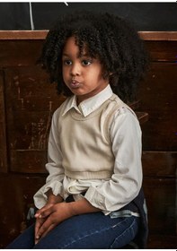 Resim Mayoral Kız Çocuk Bluz Ve Süveter Set Bej 