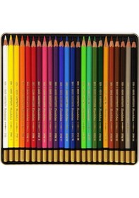 Resim Koh-i Noor Mondeluz Aquarell Boya Kalemi 24 Renk Metal Kutu 