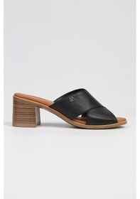Resim Pierre Cardin Pc-7219 - 3807 Siyah-kadın Topuklu Terlik Siyah 