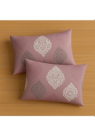 Resim Desenli Pamuklu Yastık Kılıfı 2 Adet 50 X 70cm Lila 