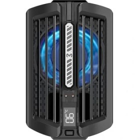 Resim Memo DL10 Dijital Gösterge 2000MAH Powerbankli Telefon Soğutucu Fan RADYATÖR-(577 - TK002M-6XSWQ 
