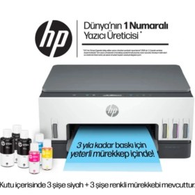 Resim Hp Smart Tank 670 6UU48A Wi-Fi + Çok Fonksiyonlu Tanklı Yazıcı+ 2 Top A4 Yazıcı Kağıdı Hediye 