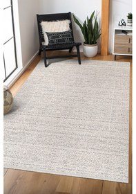 Resim Bambu Saten Halı Kilim Salon Mutfak Koridor Yolluk Dokuma Makine Halısı Petra 4 Gri Koyu Gri Koyu Gri 