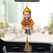 Resim Kişiye Özel Bahçıvan Karikatürlü Araba Süsü 