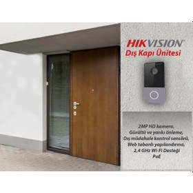 Resim Hikvision Ds-Kv6113-Wpe1 Villa Tipi Ip Interkom Dış Ünite 