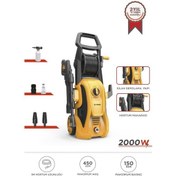 Resim Torima Hpc-01 Sarı Yüksek Basınçlı Oto, Halı, Bahçe Temizleme Ve Yıkama Makinesi 2000w, 150 Bar Sarı 