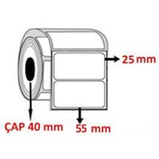 Resim 25X55 Barkod Etiketi Eko Termal 1 Adet1000 Sarım 25x55 