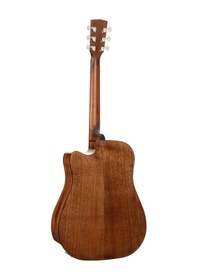 Resim Cort Earth60cenat Elektro Akustik Gitar - Natürel Başlangıç/orta Seviye Masif Ladin Üst Kapak, Maun Arka Ve Yanlar, Kesik Kasa Formu Ve Dahili Elektronik 