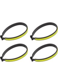 Resim Pshcooe 2 Çift Bisiklet Pantolon Klipsi Gece Sürüşleri Için Yansıtıcı Bantlı Hafif Bisiklet Pantolon Klipsi (Yurt Dışından) 