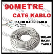Resim Ncpline 90 Metre Mt 90 M Internet Kablosu Hazir Yapili Uçlar 