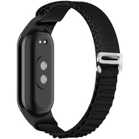 Resim Xiaomi Smart Band 8 Saat Kayışı İçin Saat Kılıflı Alpine Bilek Bandı - Siyah 