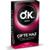 Resim Okey Okey Prezervatif Çifte Haz 10'lu Prezervatif 