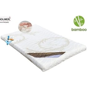 Resim Holmer Kids Natural Soft Bambu Park Yatak Yataığı - Oyun Parkı Yatağı - Beşik Yatağı 70 x 120 