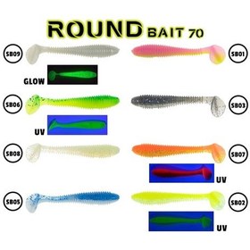 Resim Fujin Round Bait 7cm Silikon Yem 